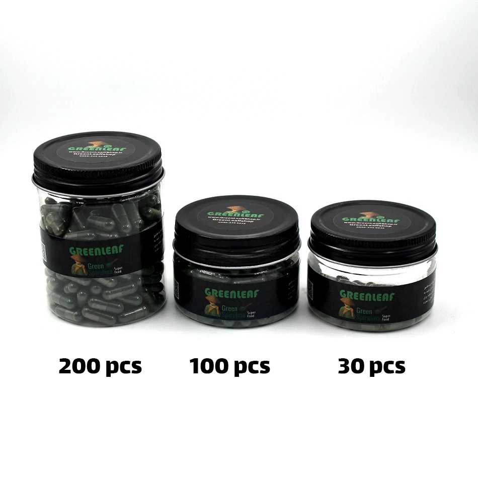 کپسول اسپیرولینا سبز- طلای سبز- بهترین مکمل- طبیعی و ارگانیک